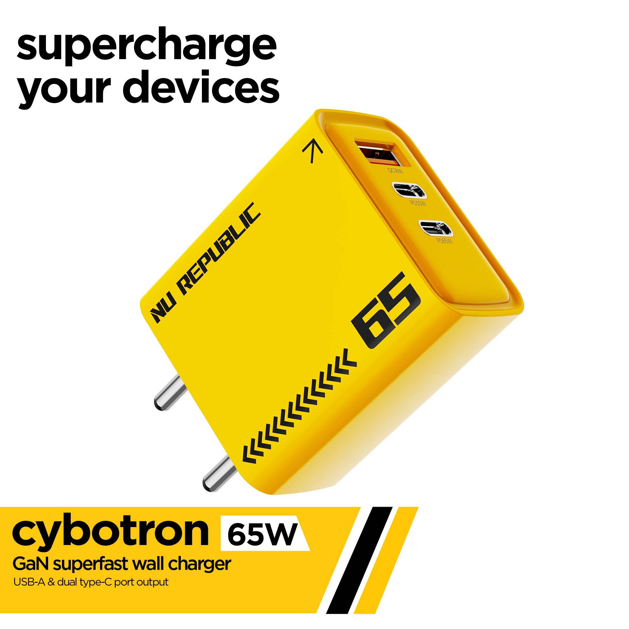 Cybotron 65W GaN Superfast Wall Charger