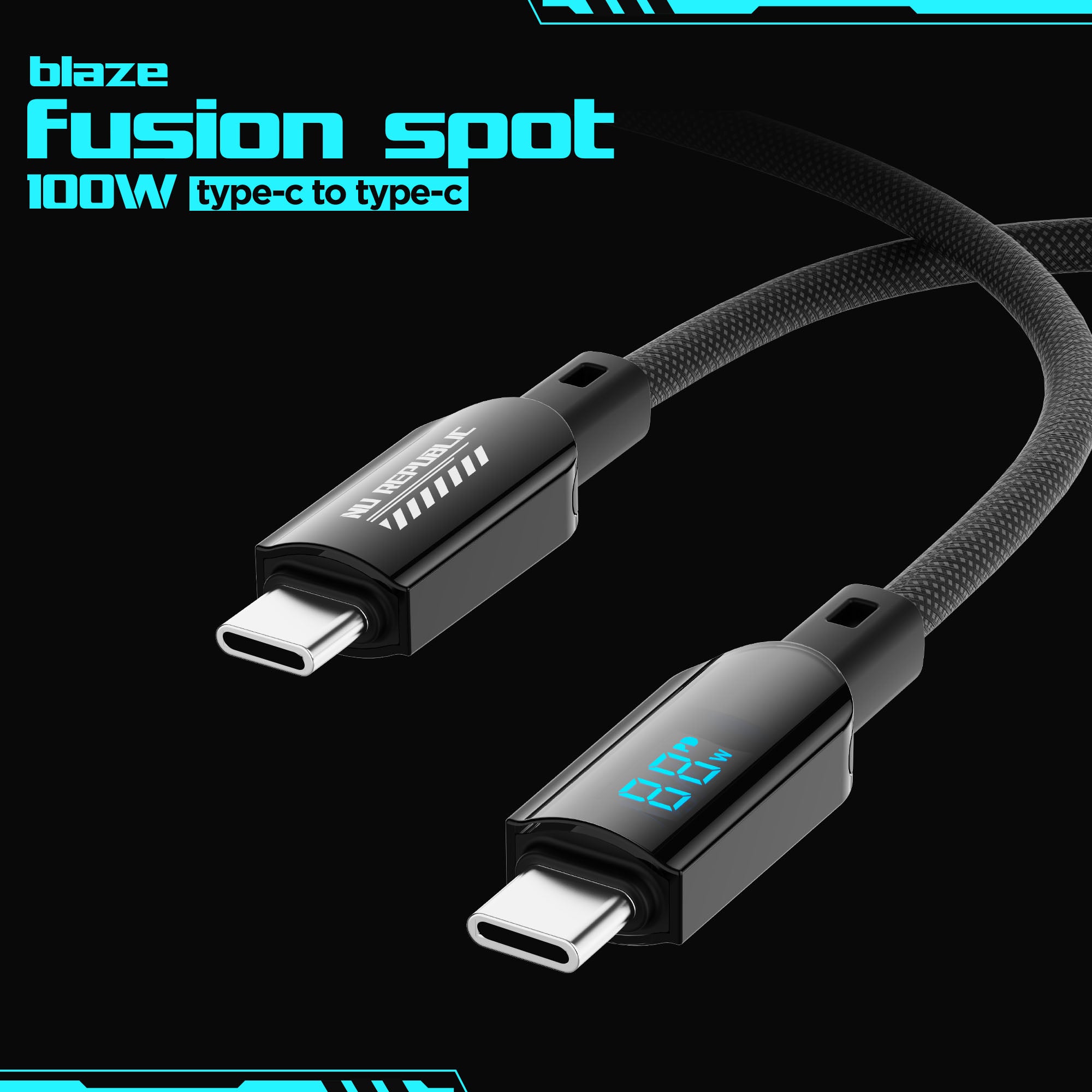 Blaze Fusion Spot  LED Display Cable (Type-C to Type-C)