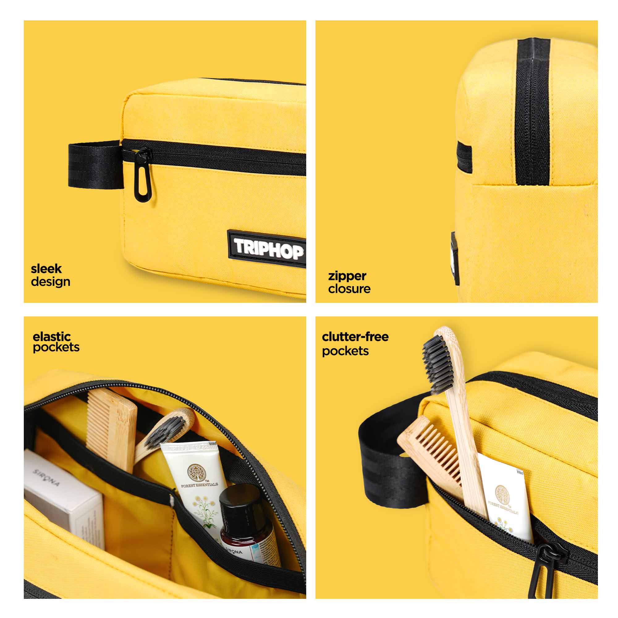 Everyday Toiletry Bag (Yellow)