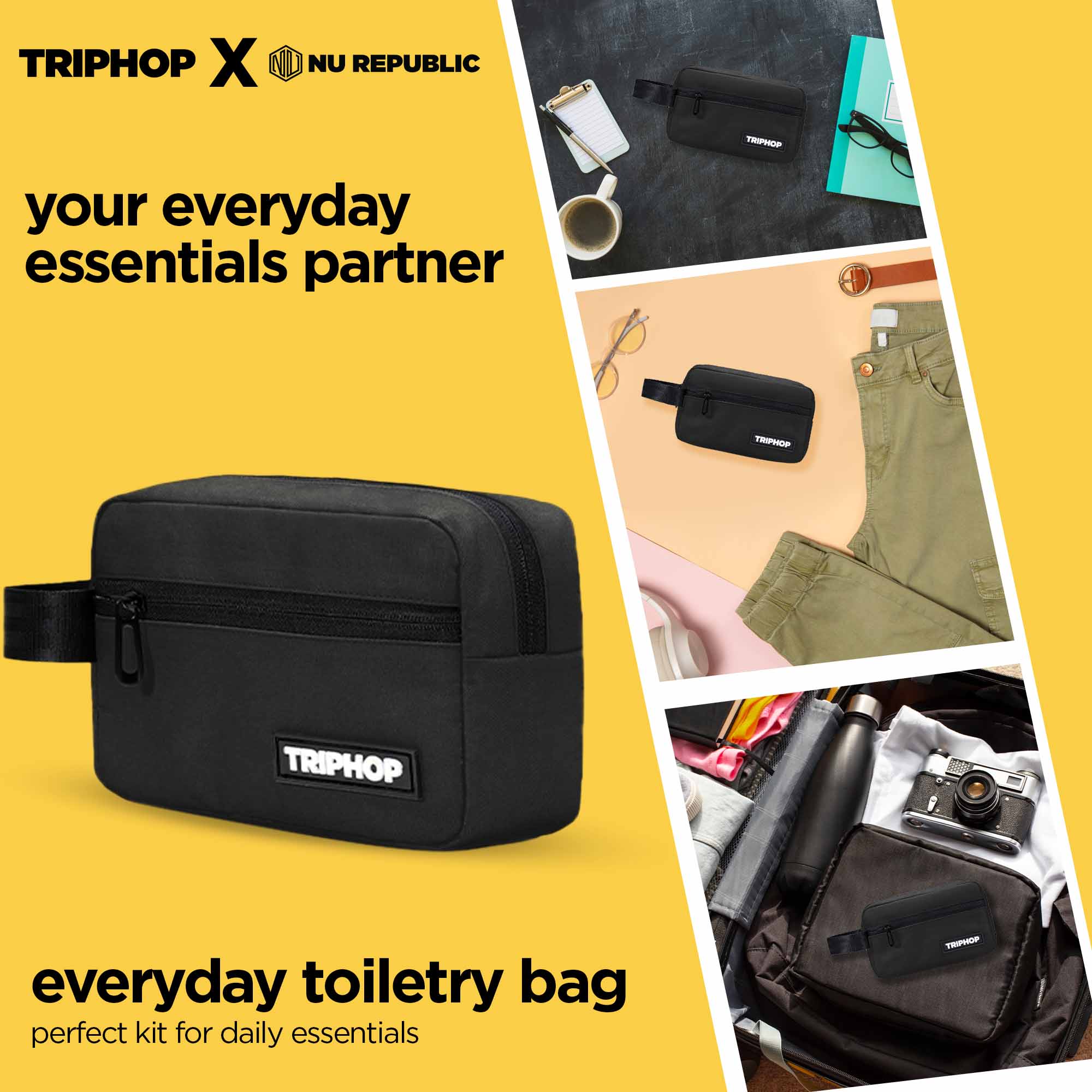 Everyday Toiletry Bag (Black)